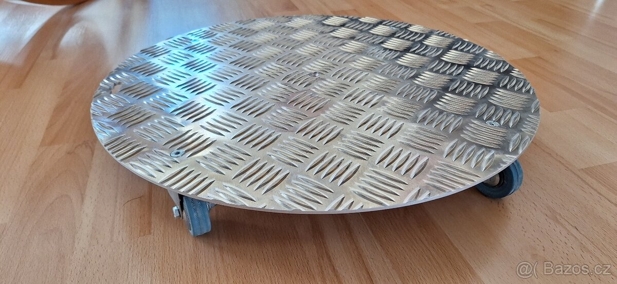 Hliníkový kulatý dopravní pojízdný podvozek pro květináč