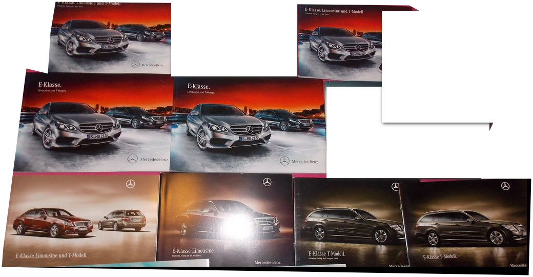 Prospekty katalog Mercedes SL R129 W126 S E CL Maserati