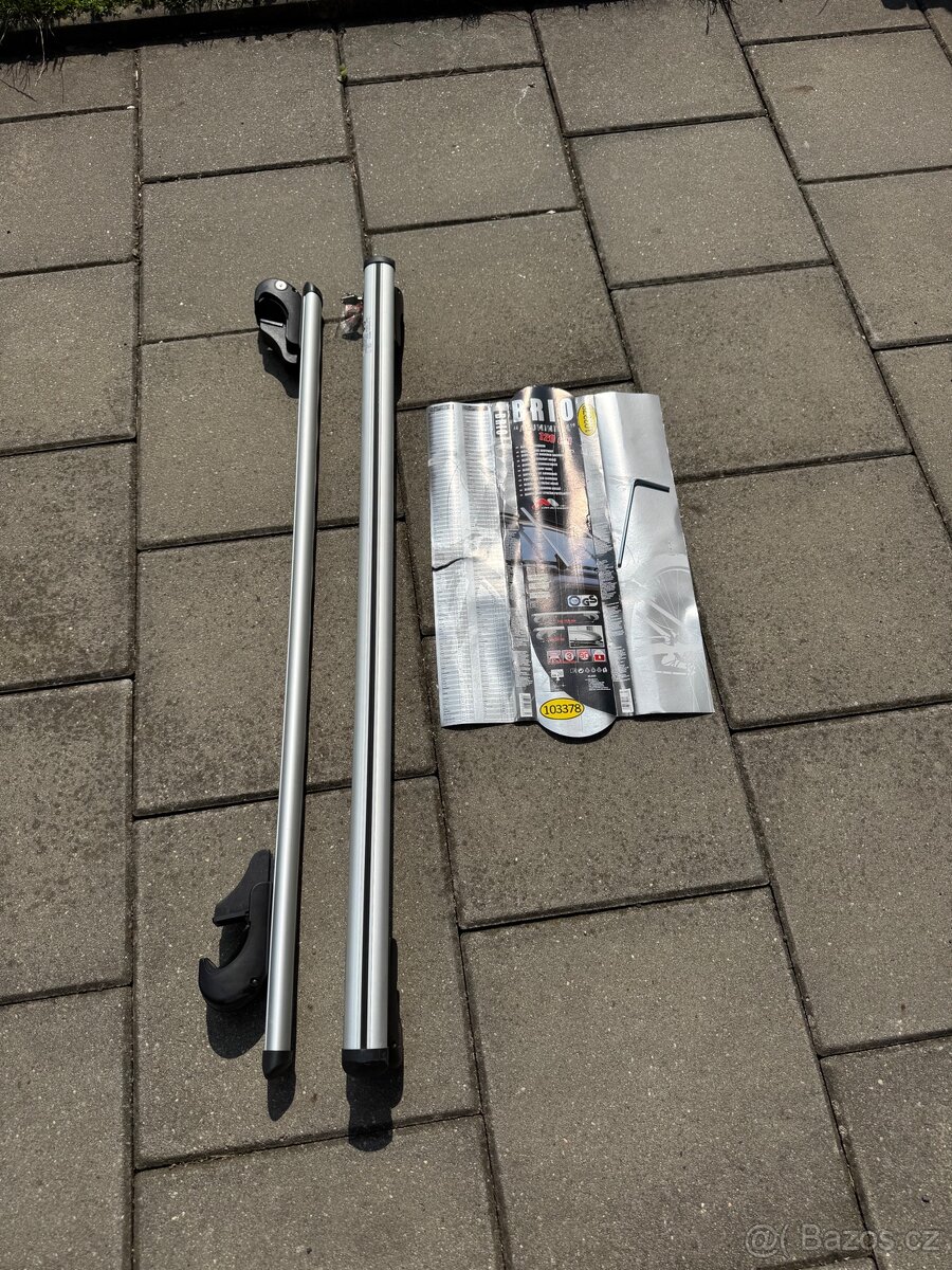 Střešní nosiče/příčníky na hagusy Menabo BRIO ALU 120 cm