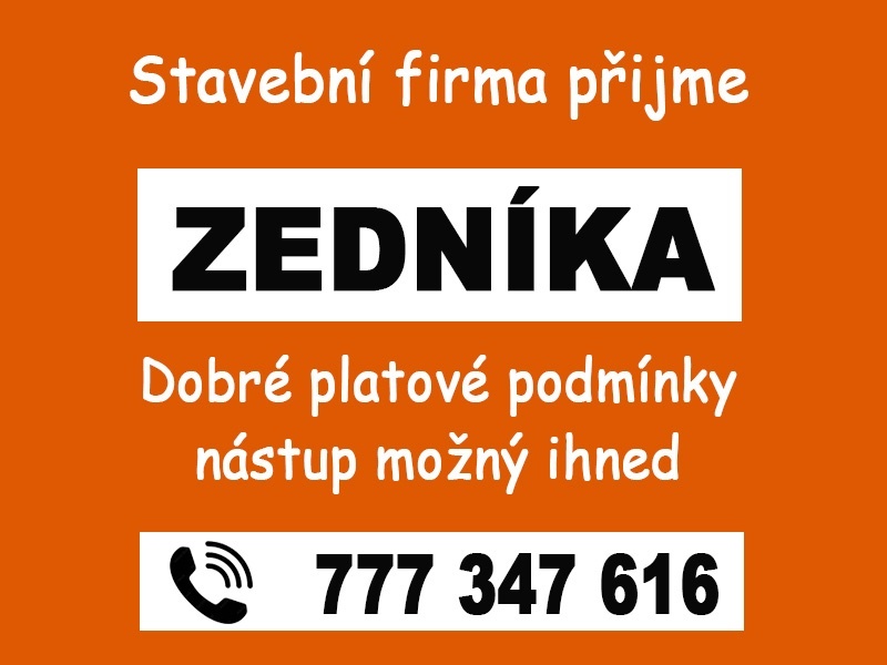 Přijmeme zedníka - Praha