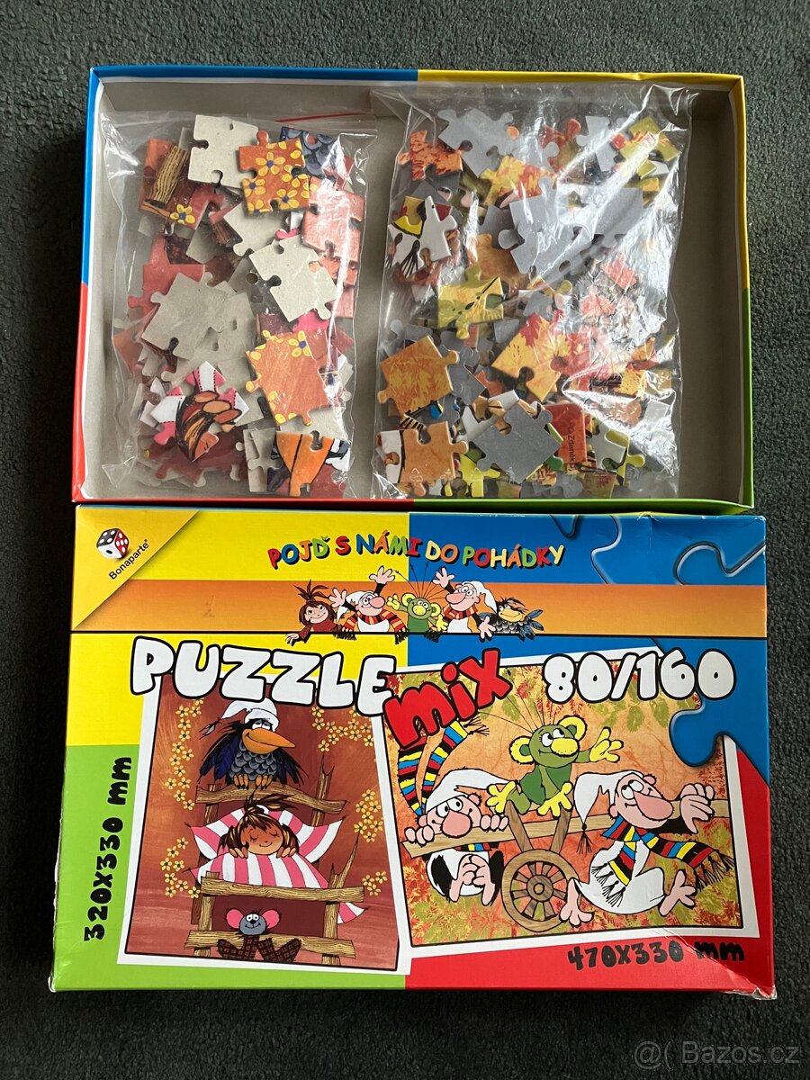 PUZZLE Křemílek a Vochomůrka 80/160ks