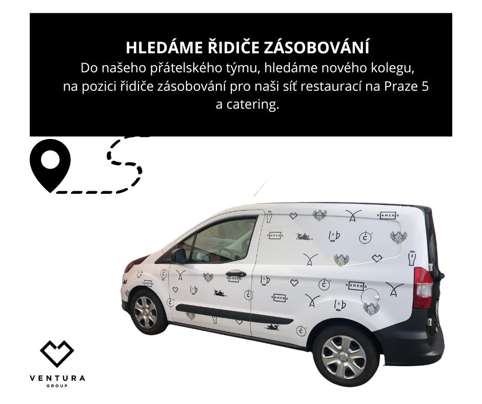 Řidič zásobování pro síť restaurací na Praze 5 a catering