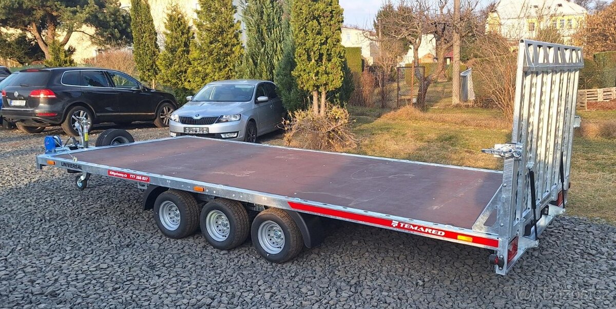 Universální sklopný valník TOP 3500kg 3 nápravy Nový