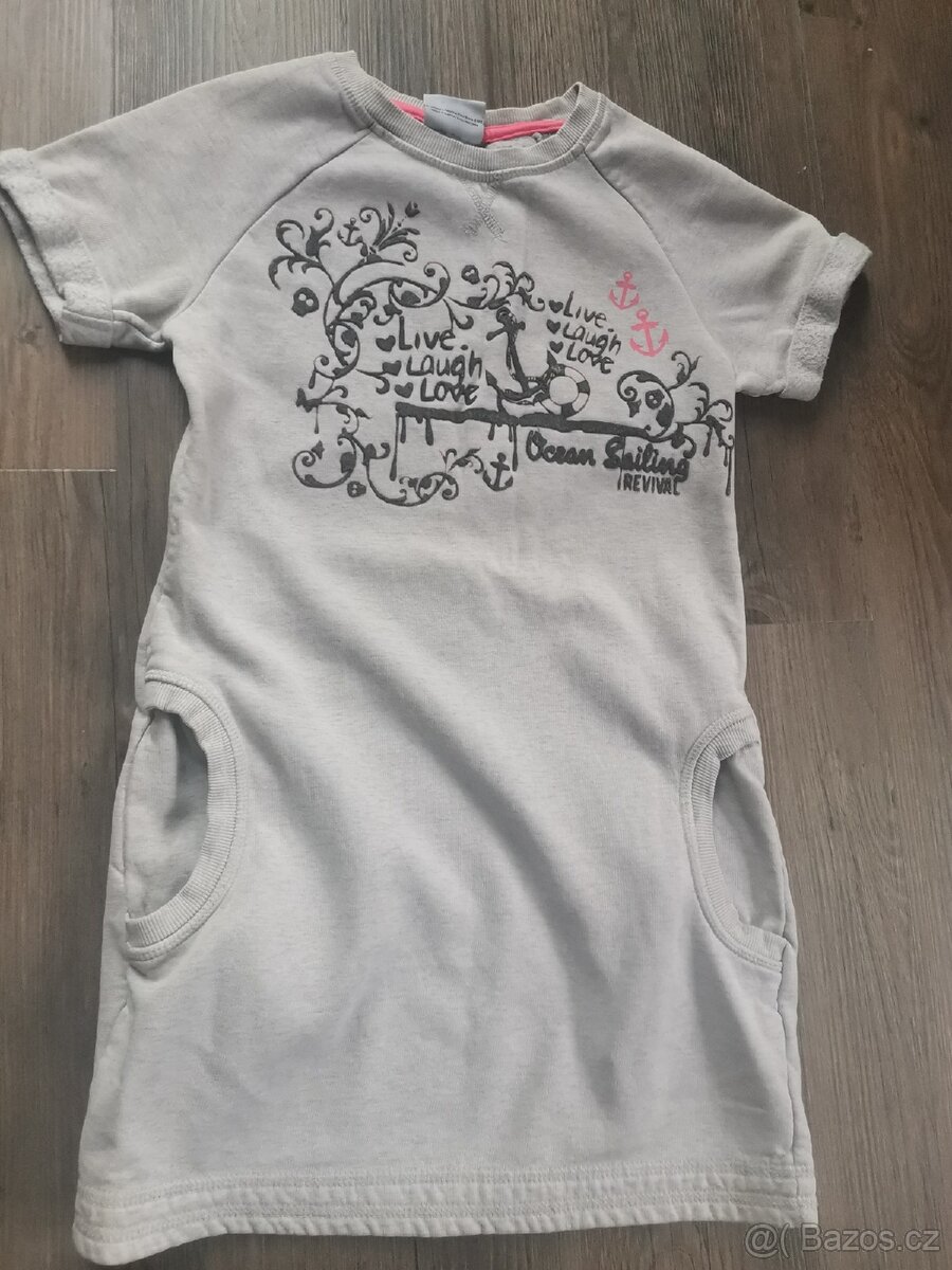 Mikinové šaty vel. 146 zn. Yigga