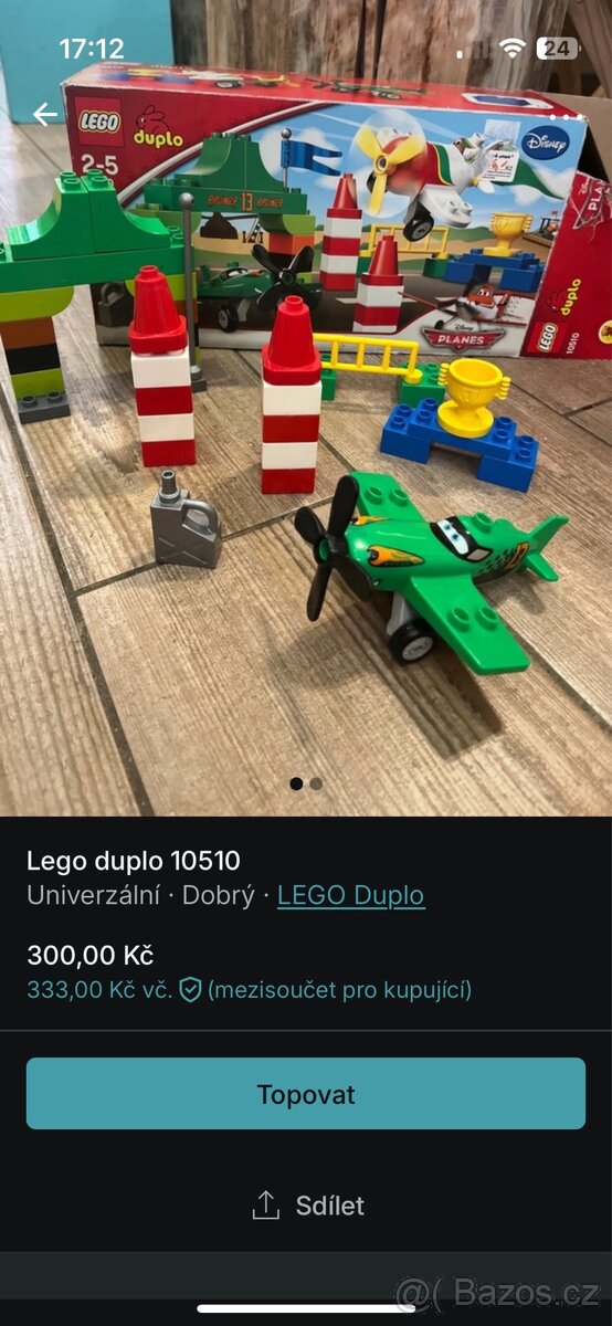 Lego duplo letadlo