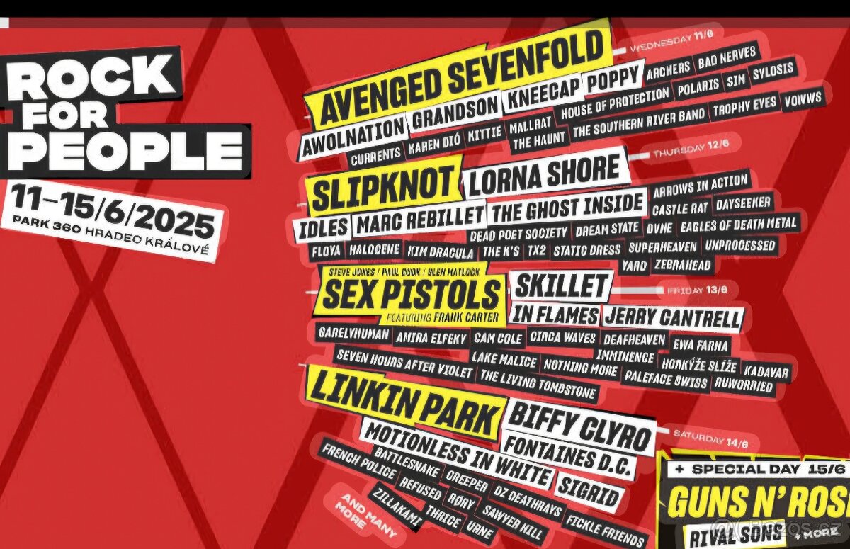 Guns N' Roses narozeninový den - zamluveno
