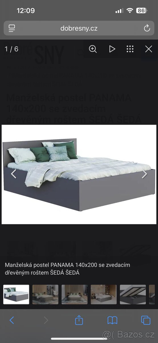 Prodám postel 140x200