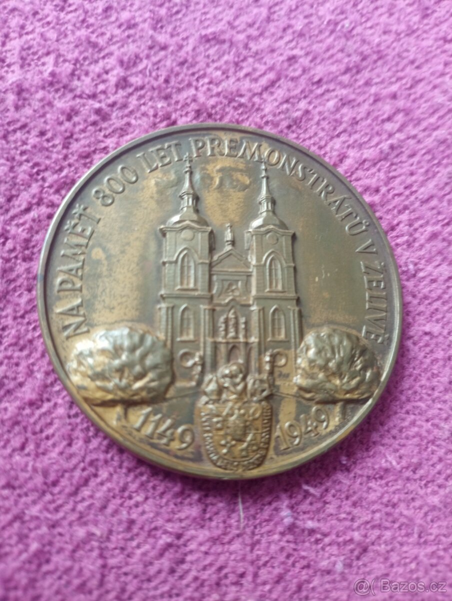 Výroční medaile Klášter Želiv