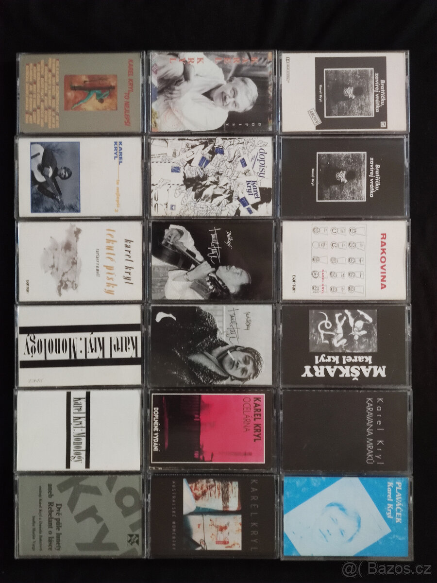 Kompletní sbírka MC kazet Karel Kryl