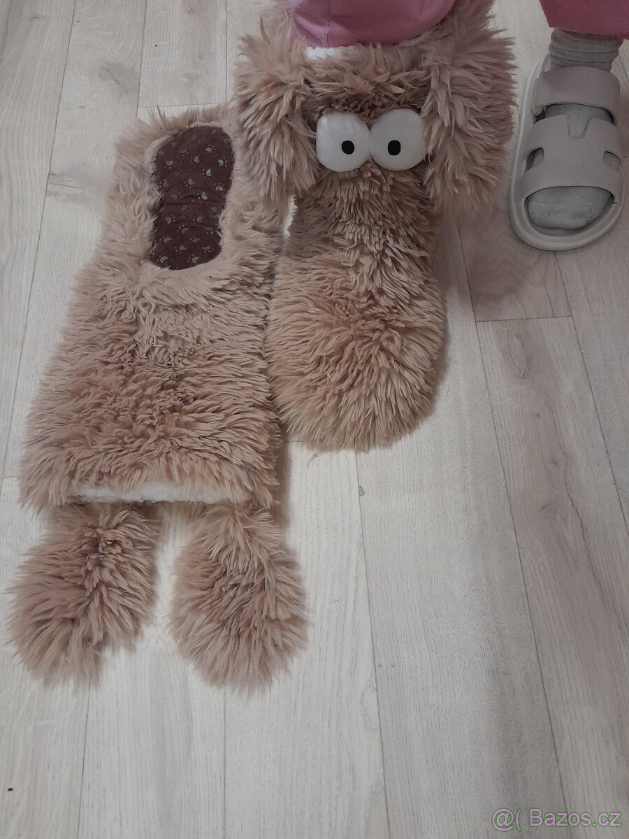 Teplé chlupaté “psí” bačkory – extrémní pohodlí a roztomilos