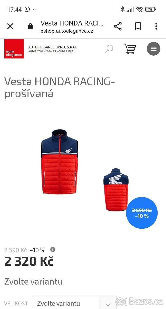 Prodám vesta Honda