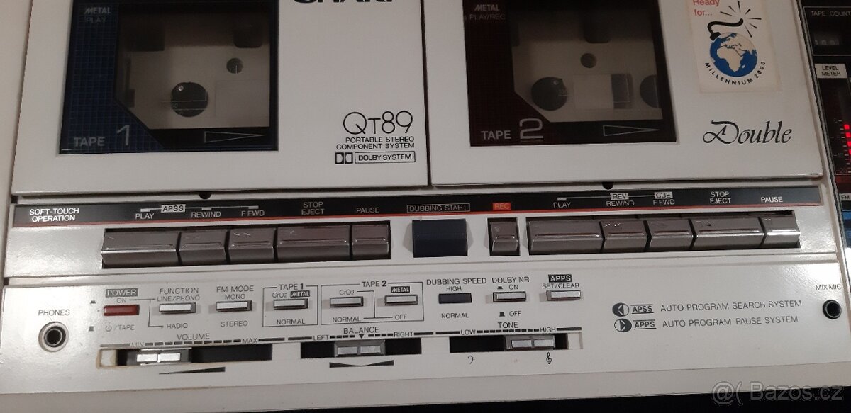 Sharp tuzex 1982 double rmg vše funkční