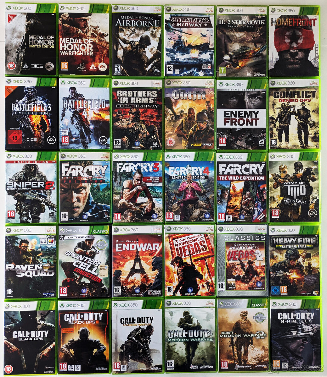 Válečné hry na Xbox 360