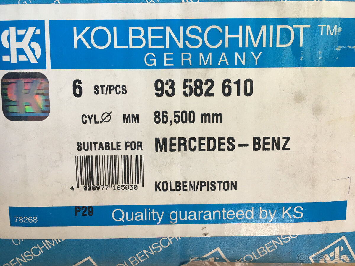 Písty Mercedes Kolbenschmidt M110