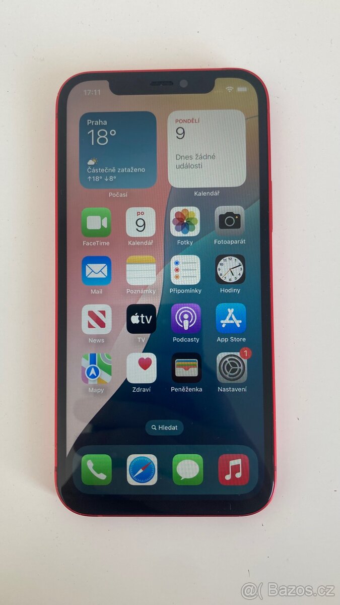 Apple iPhone 12 64gb red v super stavu