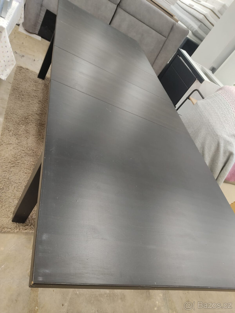 Ikea STORNÄS velký dřevěný rozkládací stůl hnědočerný