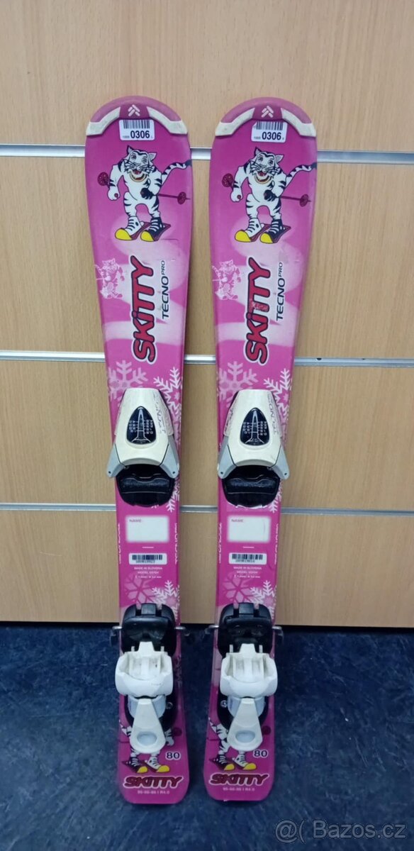 dětské lyže Tecno 80cm 95-66-86 rádious 4m