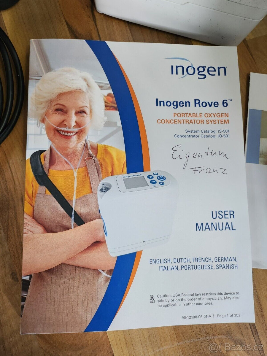Přenosný kyslíkový koncentrátor Inogen Rove 6