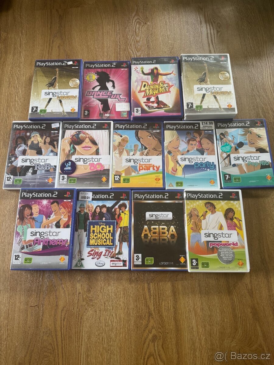 Playstation 2 Hry Singstar Buzz Eye Toy Kamera HRY 2