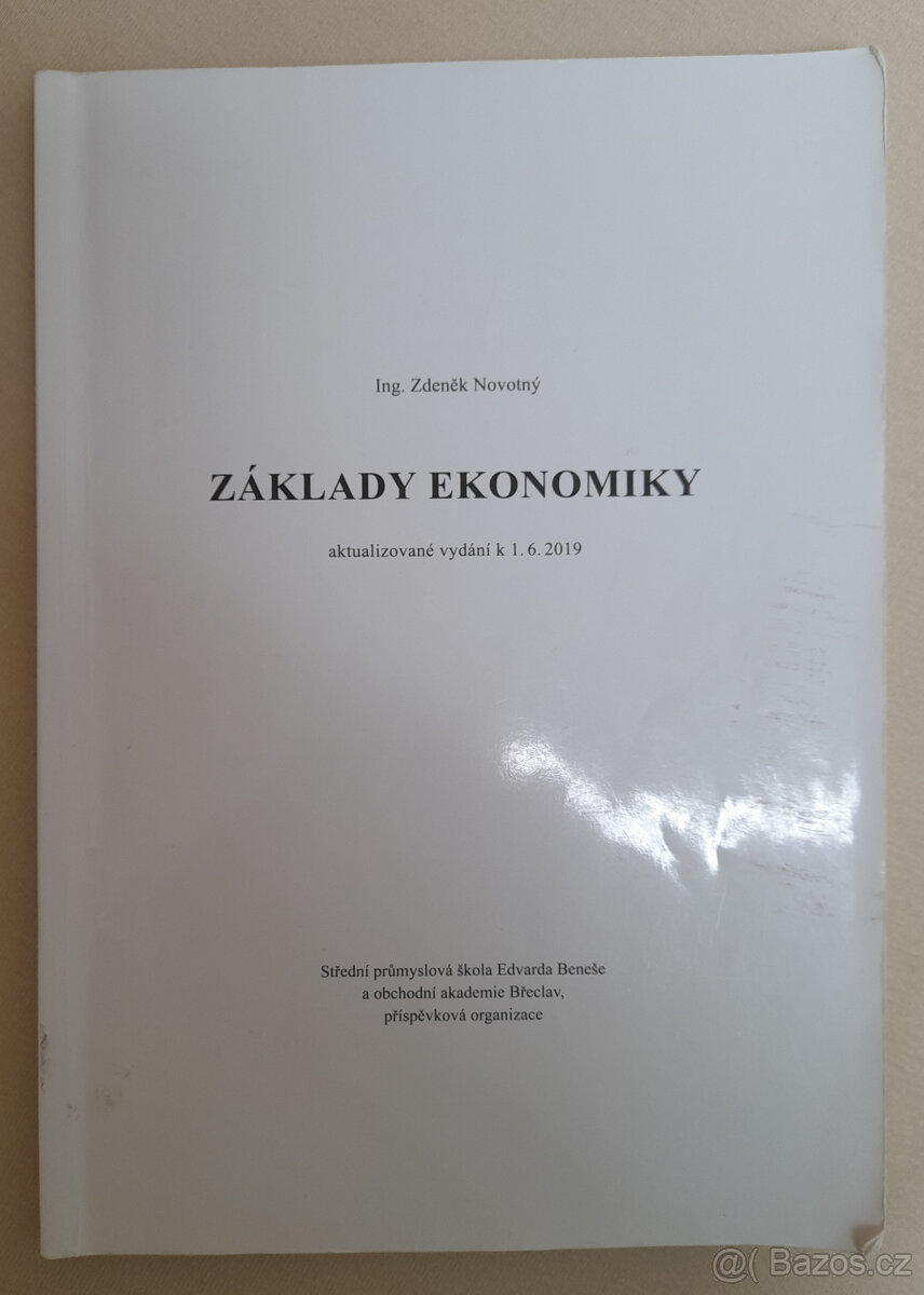 Základy ekonomiky, Ing. Zdeněk Novotný
