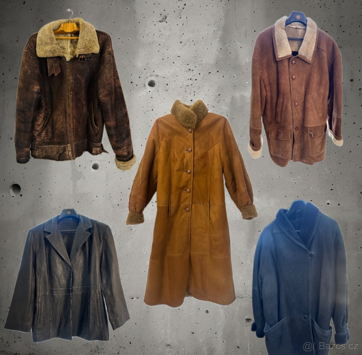 5 X KOŽENÉ KABÁTY + KOŽENÉ BUNDY
