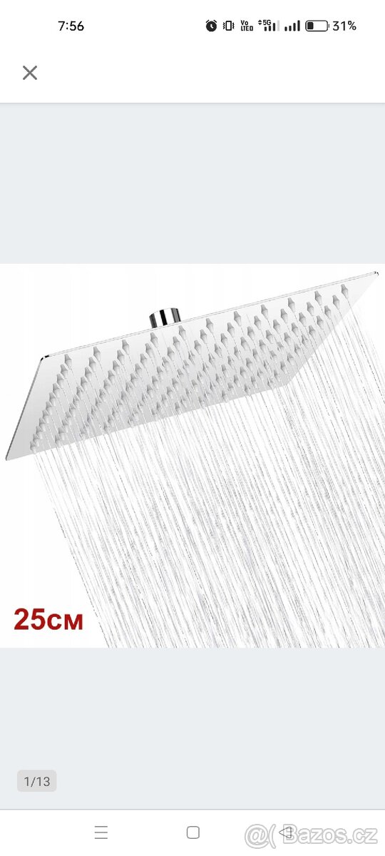 Hlavová sprcha 25 cm