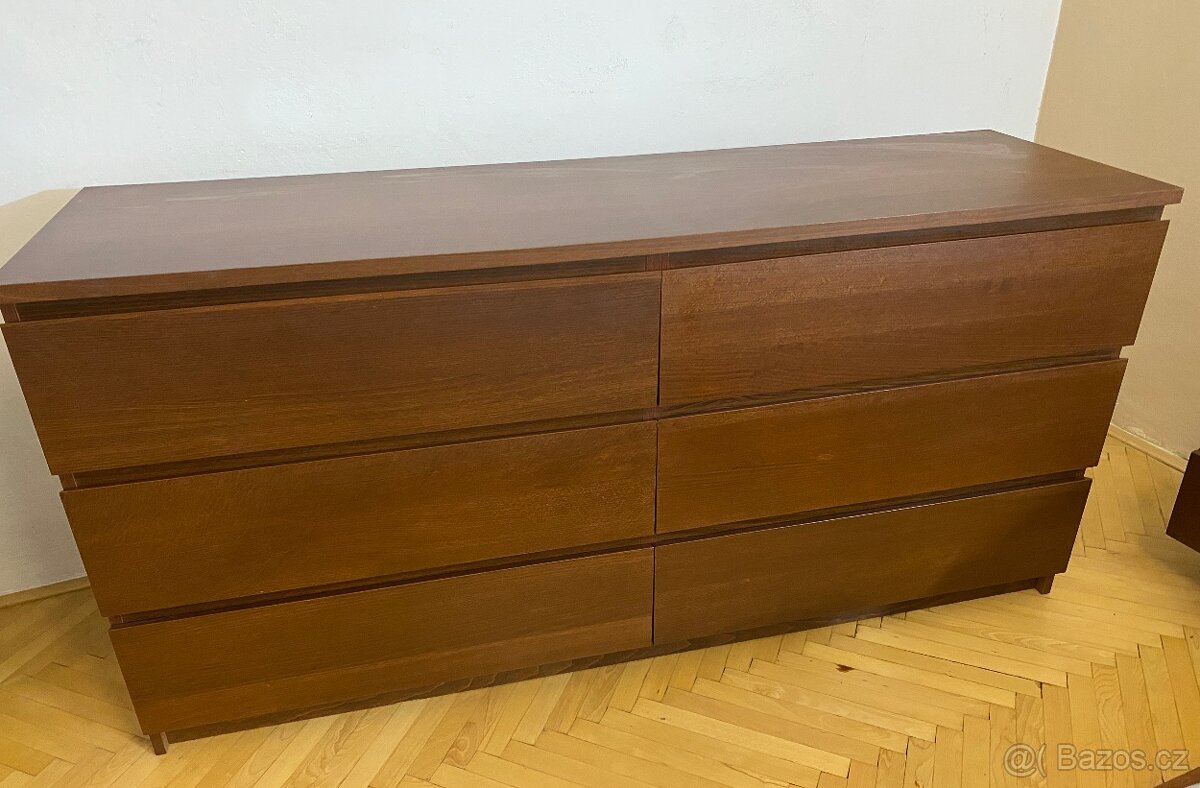 Komoda IKEA- Malm, s 6-ti zásuvkami