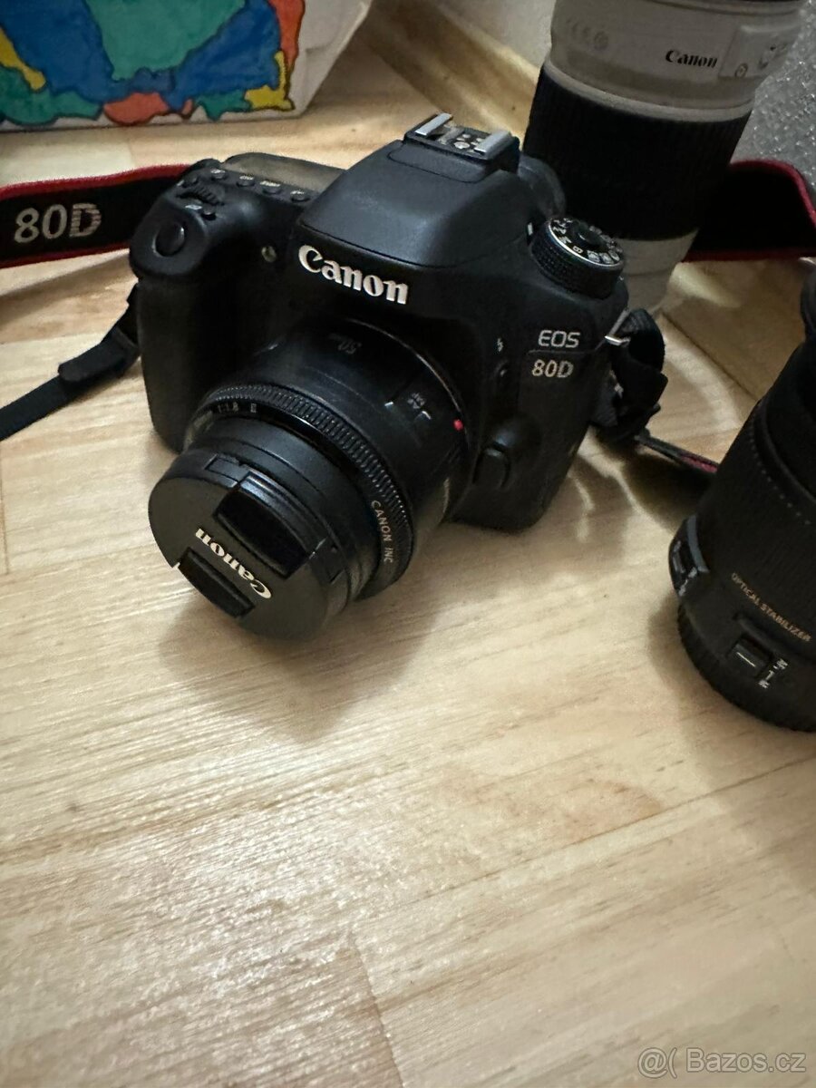 📸 Prodám foto set Canon EOS 80D + Sigma 17-50 f/2.8 + Canon