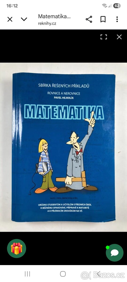 Sbírka řešených úloh rovnice a nerovnice