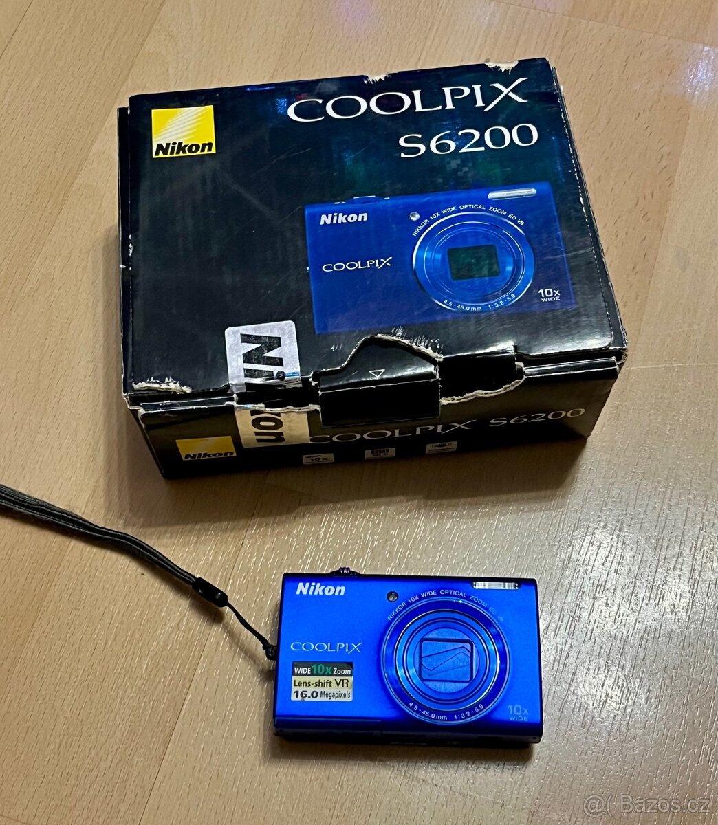 Nikon COOLPIX S6200 – 16,0 MP , 10× optický zoom