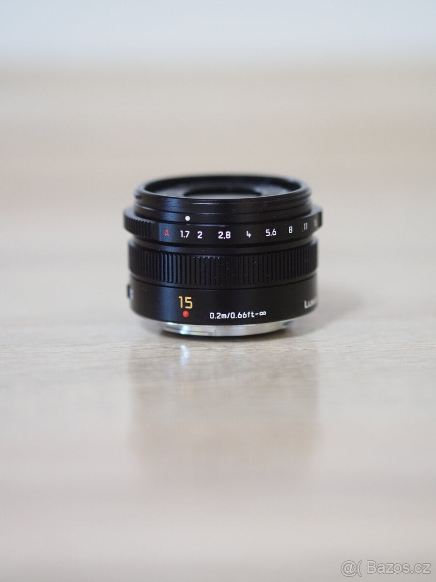 Prodám objektiv Panasonic Leica 15mm 1.7 (PRODÁNO)