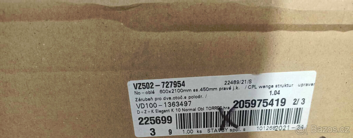 Interierové dveře 60P/210