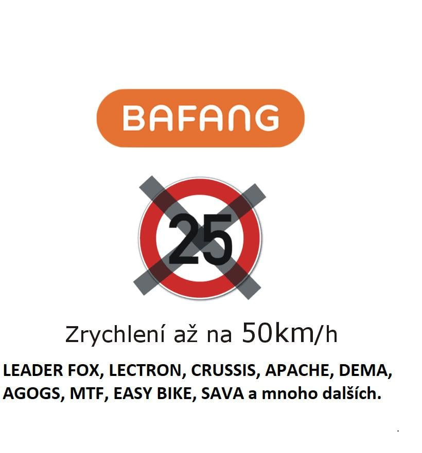 Zvýšení rychlosti až na 50km/h elektrokola s Bafang motory