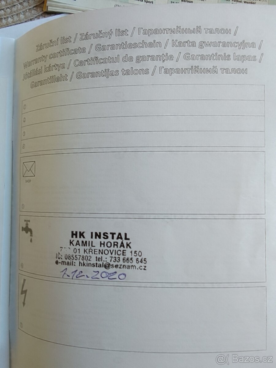 Prodám bojler 80 l