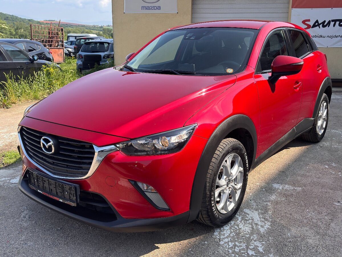 MAZDA CX-3 2.0i 88KW,2017,NAVI,PDC,VÝHŘEV,ALU16,TAŽNÉ,SERVIS