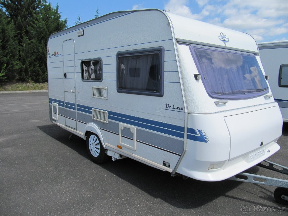 Prodám karavan Hobby 400 sf,r.v.1998 + mover + předstan.
