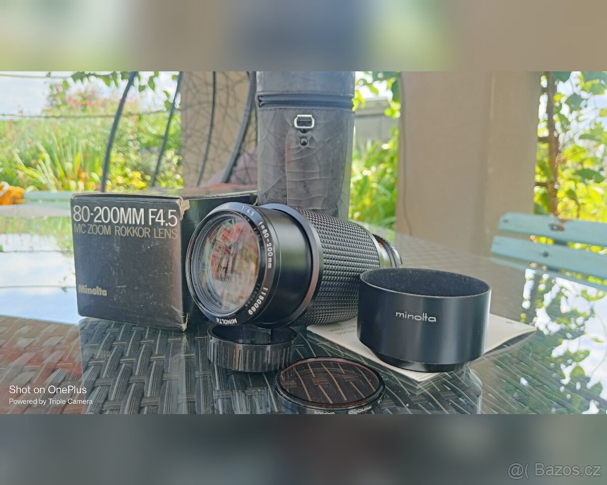 Minolta MC Zoom Rokkor f4.5/80-200 mm – SR/MC/MD systém