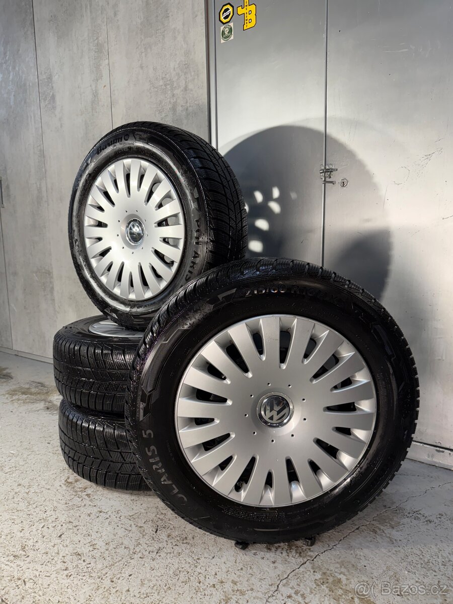 Zimní sada VW 5x112 r16 s pneu 215/60/16 Barum Polaris 5