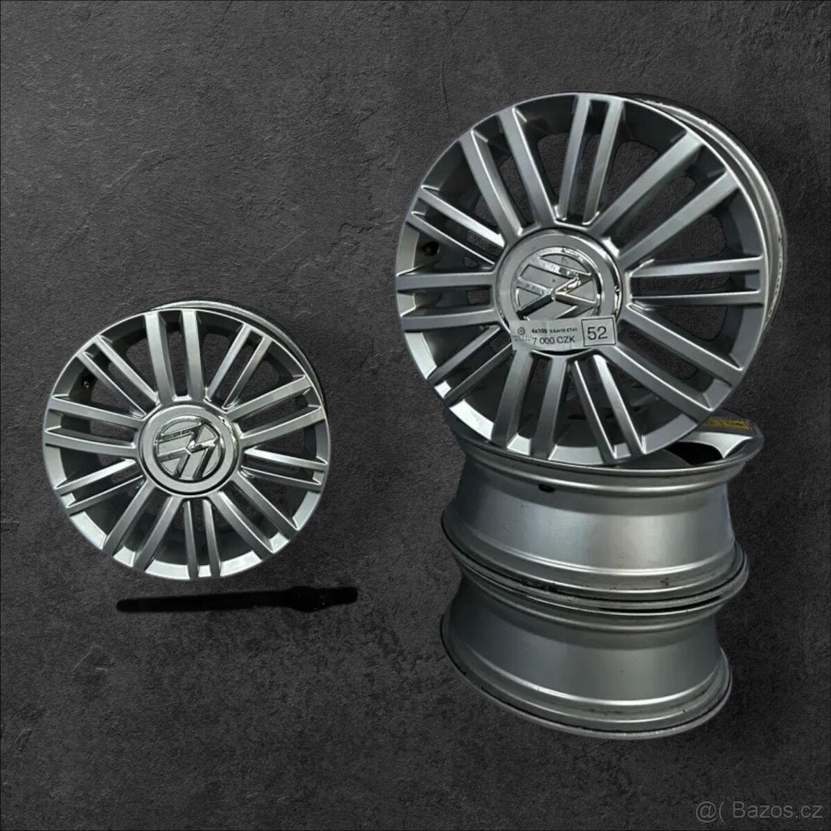 zánovní originální alu kola VW 4x100 r15