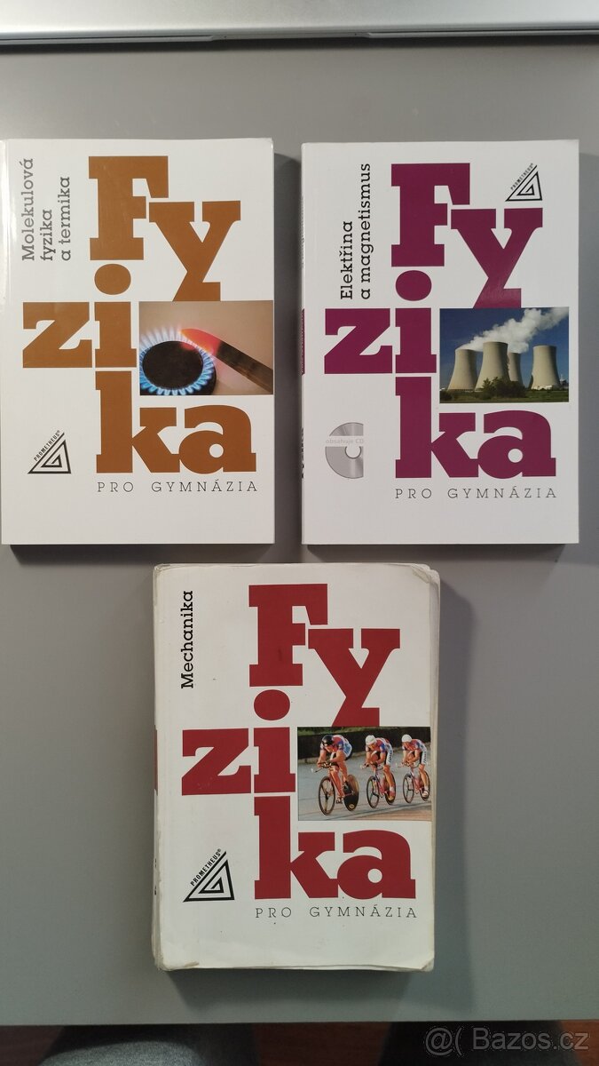 Učebnice fyziky pro SŠ - 3 učebnice