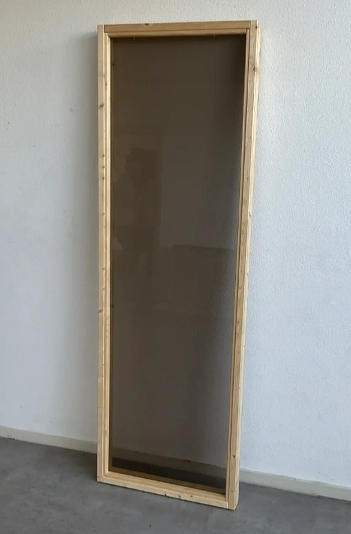 Okno do sauny, páry, bronzové sklo, celoskleněné