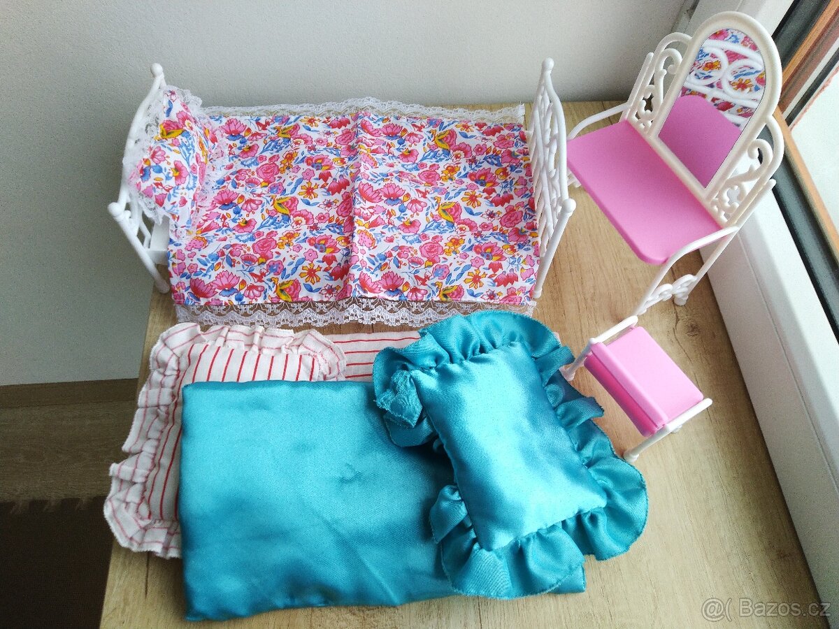 1990 Ložnice pro panenky Barbie - retro, vintage