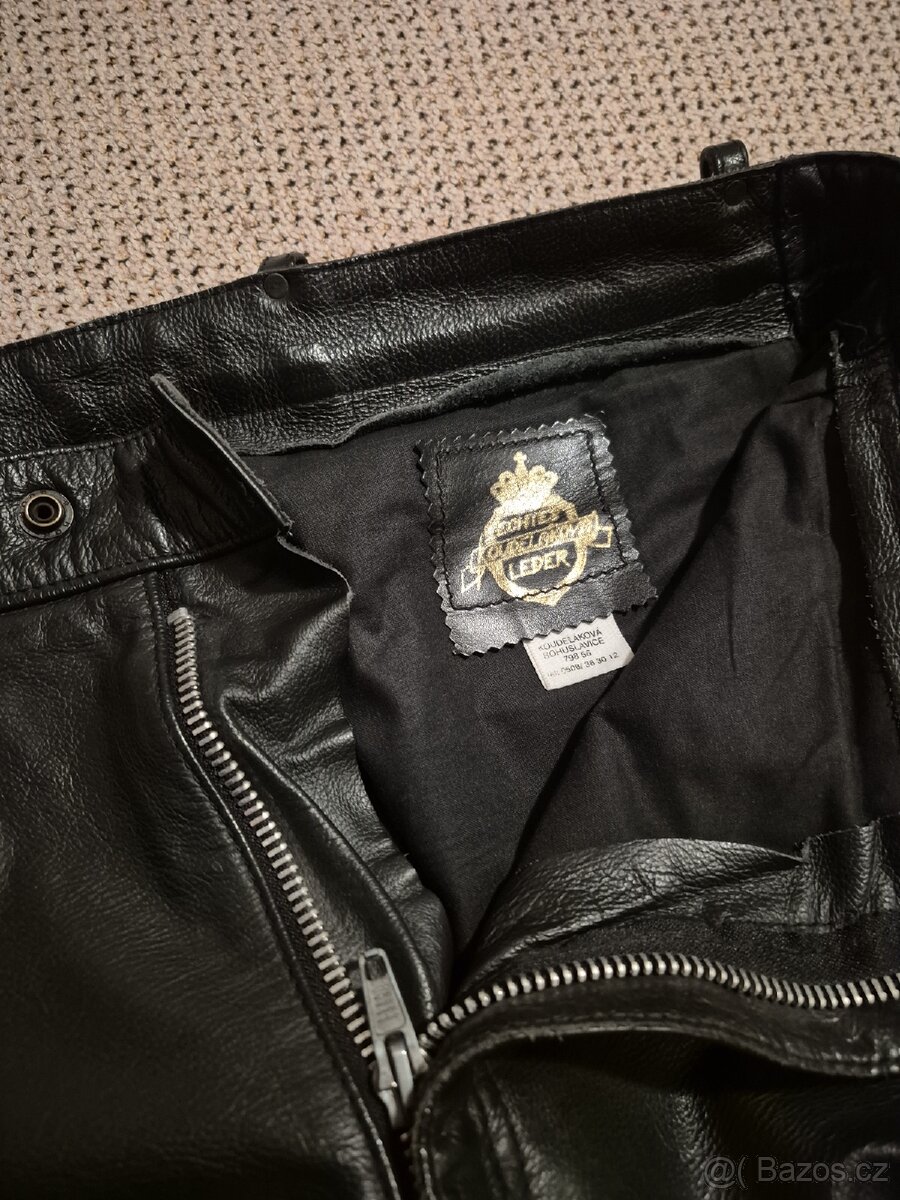 Kožené MOTO kalhoty