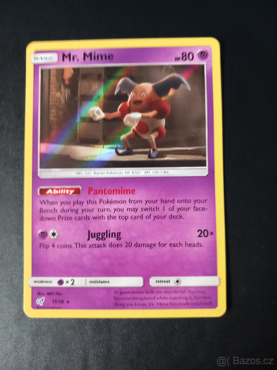 Pokémon Karta:Mr.Mime"pokemon detective pikachu