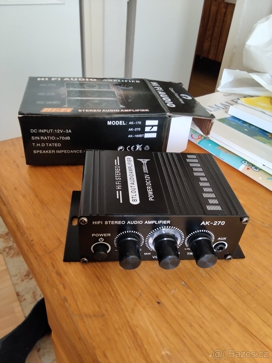 Mini Hi-fi zesilovač 2x20W