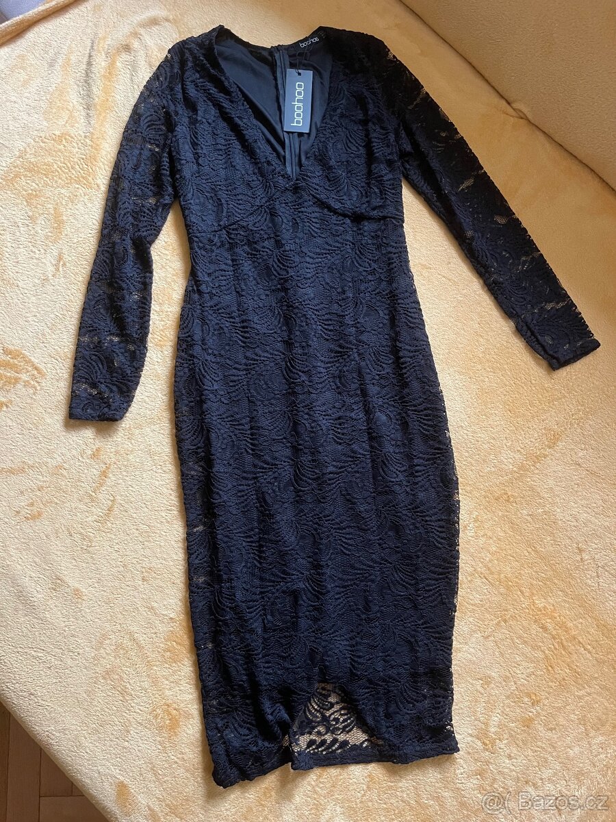 NOVÉ Krajkové šaty Boohoo veľ.38