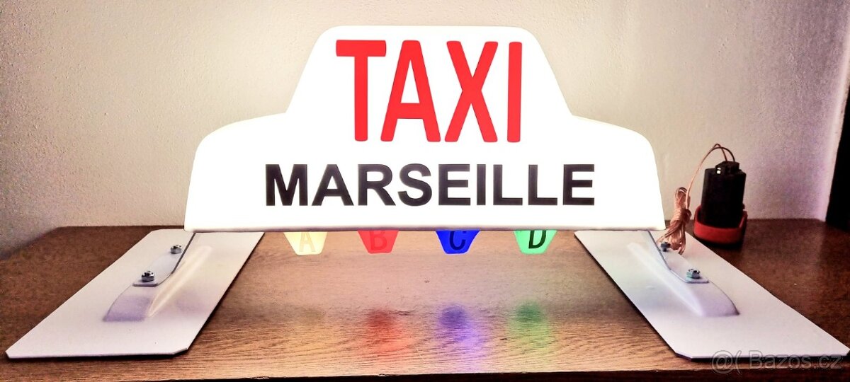 Cedule taxi, svitilna magneticka, car lamp taxi, transparent
