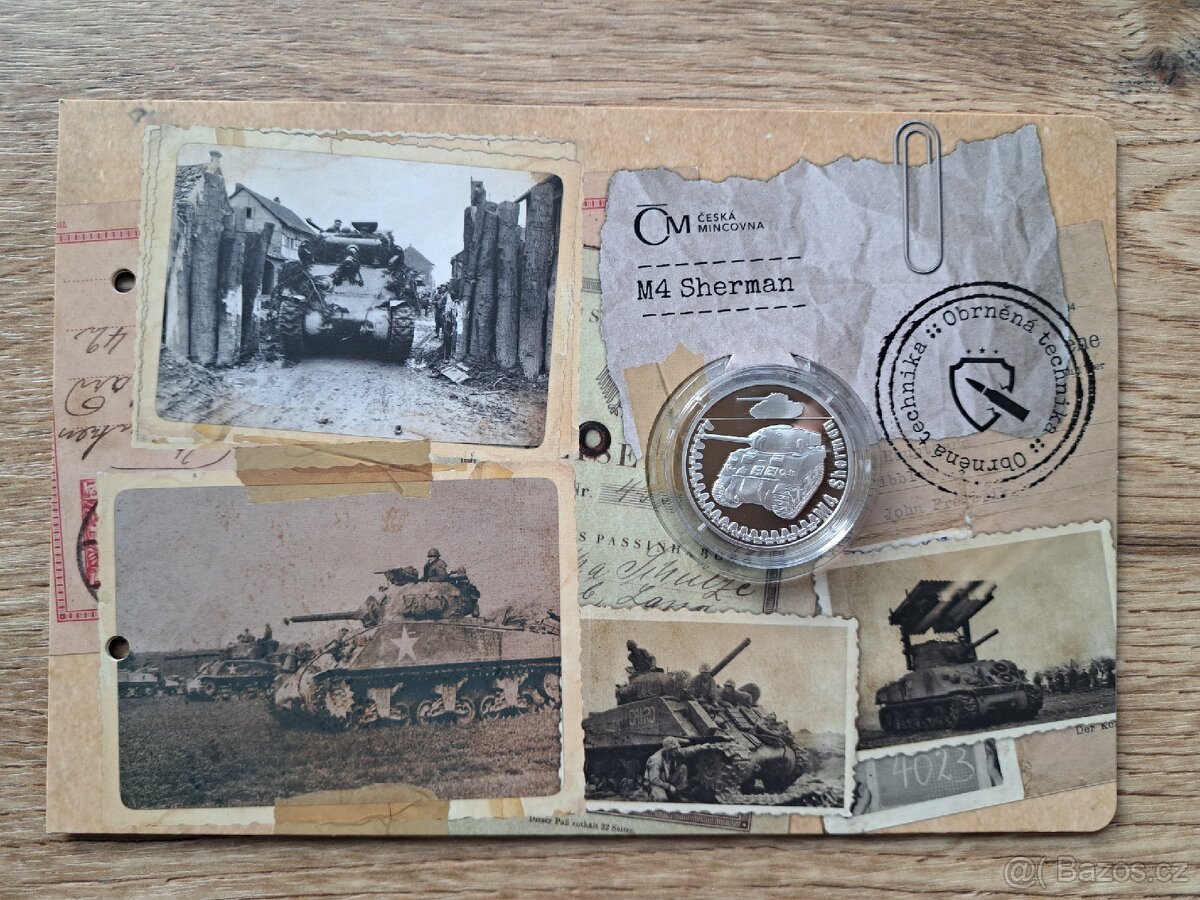 Stříbrná mince M4 Sherman 1OZ