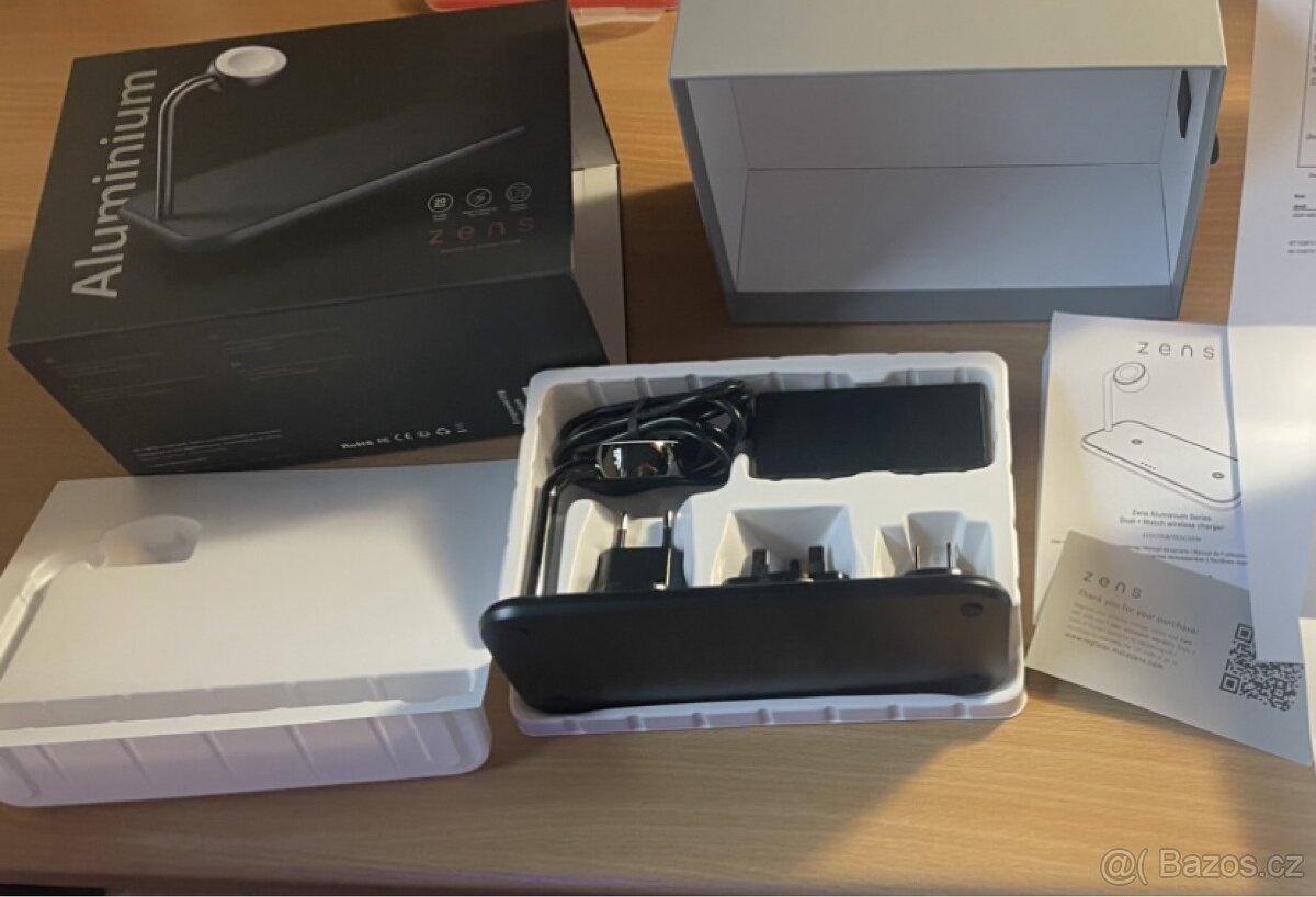 Nová bezdrátová nabíječka Zens Dual + Watch