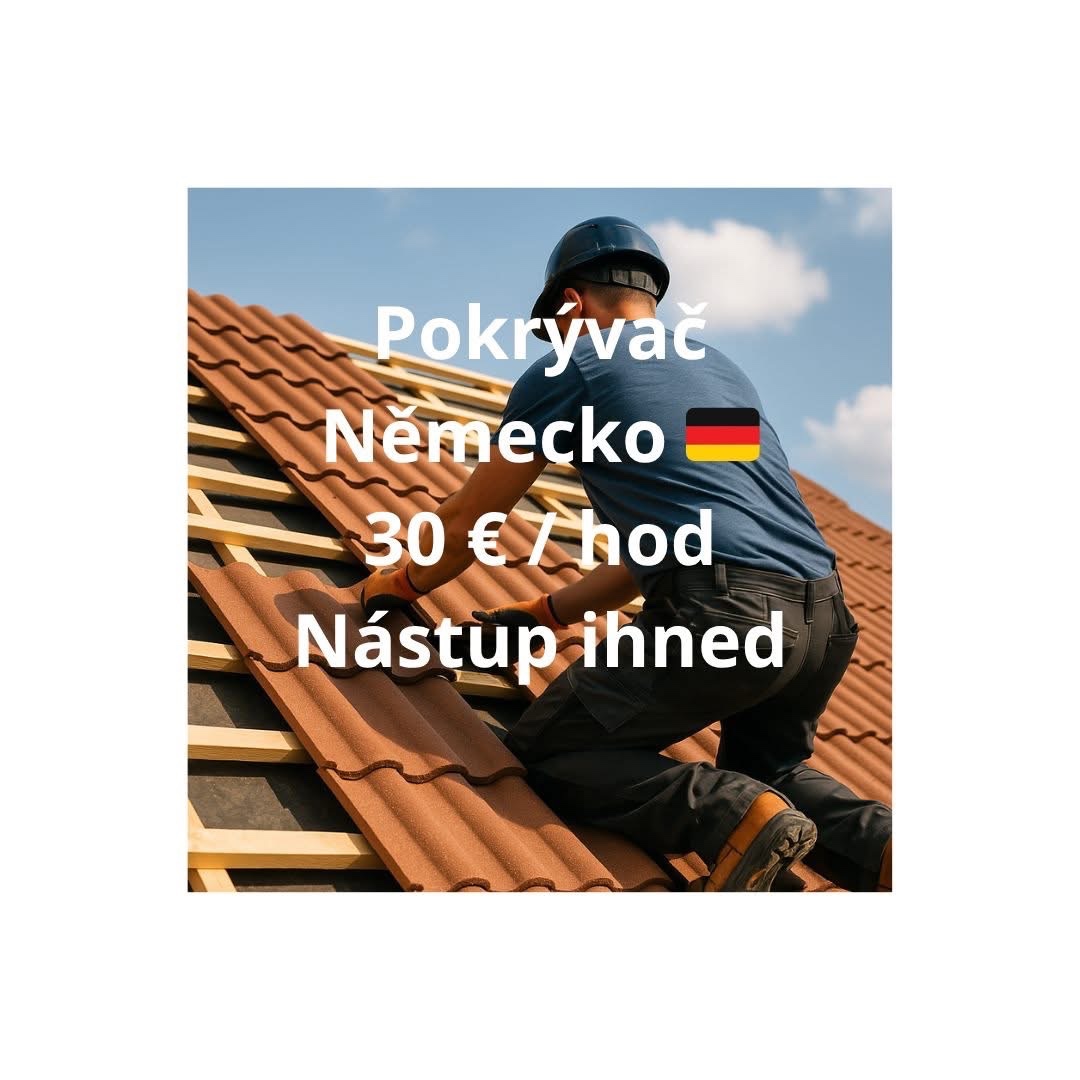 Hledáme 2 pokrývače do Německa – nástup ihned.